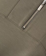 PZKAX67210 GEORGES RECH(ジョルジュ・レッシュ)  [日本製]ハーフジップダンボールプルオーバー カーキ
