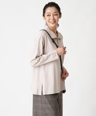 PZKAX67210 GEORGES RECH(ジョルジュ・レッシュ)  [日本製]ハーフジップダンボールプルオーバー カーキ