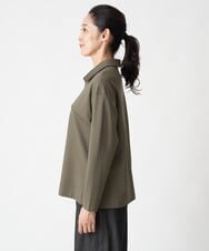 PZKAX67210 GEORGES RECH(ジョルジュ・レッシュ)  [日本製]ハーフジップダンボールプルオーバー カーキ