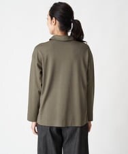 PZKAX67210 GEORGES RECH(ジョルジュ・レッシュ)  [日本製]ハーフジップダンボールプルオーバー カーキ