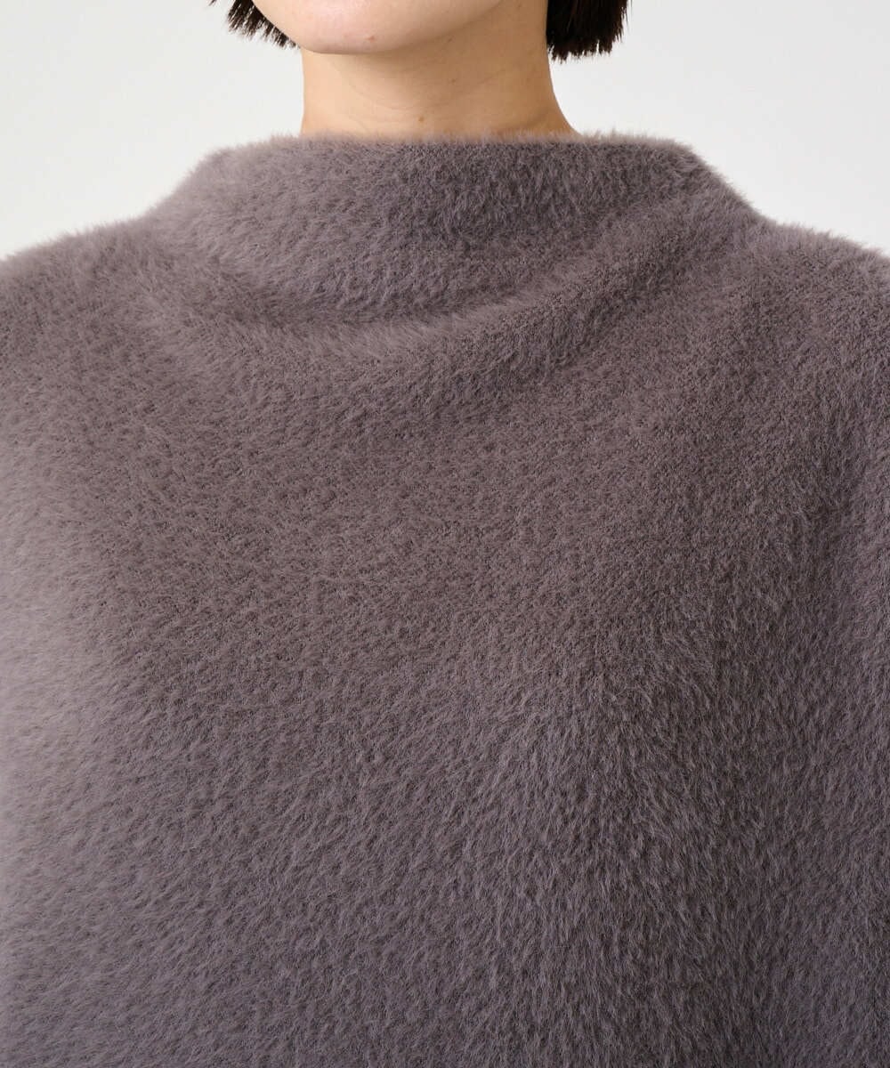 PZKCD60180 GEORGES RECH(ジョルジュ・レッシュ)  [日本製]ボトルネックフレンチスリーブテディベスト ベージュ