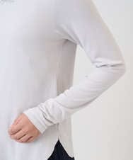 PZKCD63130 GEORGES RECH(ジョルジュ・レッシュ) ベアテンジャージーハイネックロゴカットソー ライトグレー