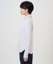 PZKCD63130 GEORGES RECH(ジョルジュ・レッシュ) ベアテンジャージーハイネックロゴカットソー ライトグレー