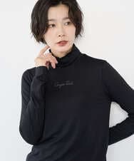 PZKCD63130 GEORGES RECH(ジョルジュ・レッシュ) ベアテンジャージーハイネックロゴカットソー ブラック