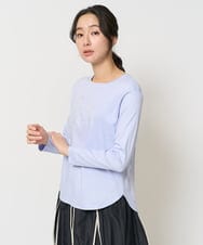 PZKEA35180 GEORGES RECH(ジョルジュ・レッシュ) スムースロゴ刺繍ロングスリーブカットソー グレー