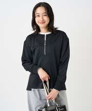 PZKEE02290 GEORGES RECH(ジョルジュ・レッシュ) ハーフジップジャージープルオーバー ネイビー