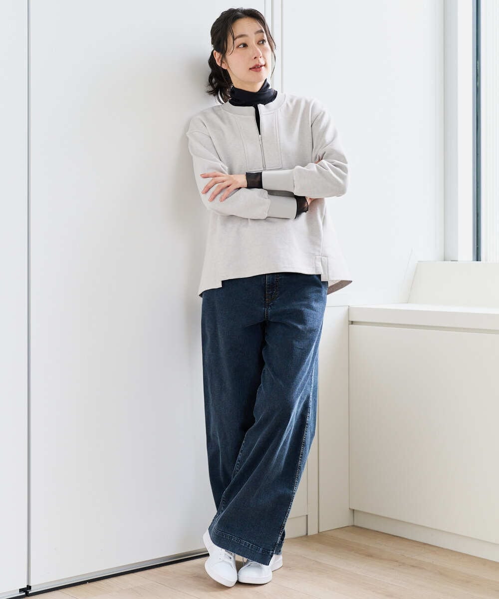 PZKEE02290 GEORGES RECH(ジョルジュ・レッシュ) ハーフジップジャージープルオーバー ネイビー