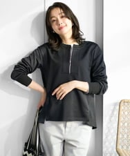 PZKEE02290 GEORGES RECH(ジョルジュ・レッシュ) ハーフジップジャージープルオーバー ネイビー