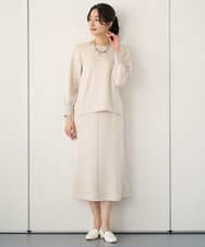 PZKEE20290 GEORGES RECH(ジョルジュ・レッシュ) [セットアップ対応]ダンボールジャージープルオーバー ベージュ