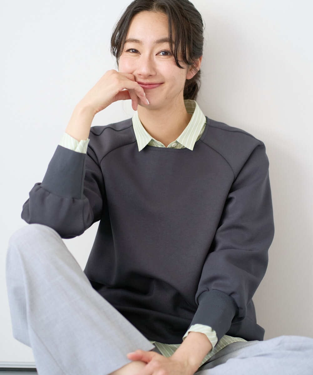 PZKEE20290 GEORGES RECH(ジョルジュ・レッシュ) [セットアップ対応]ダンボールジャージープルオーバー ベージュ