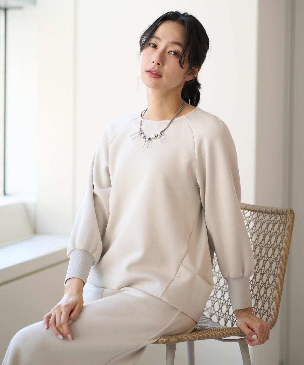 PZKEE20290 GEORGES RECH(ジョルジュ・レッシュ) [セットアップ対応]ダンボールジャージープルオーバー ベージュ