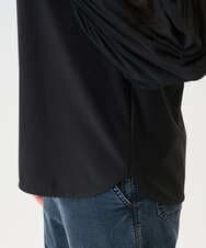 PZKEE24230 GEORGES RECH(ジョルジュ・レッシュ) プリーツスリーブジャージープルオーバー ブラック