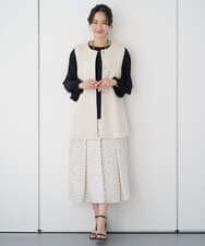 PZKEE24230 GEORGES RECH(ジョルジュ・レッシュ) プリーツスリーブジャージープルオーバー ブラック