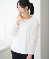 PZKEE24230 GEORGES RECH(ジョルジュ・レッシュ) プリーツスリーブジャージープルオーバー ブラック