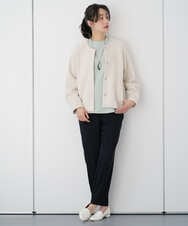 PZKEE27180 GEORGES RECH(ジョルジュ・レッシュ) ジャカードボトルネックジャージープルオーバー グリーン