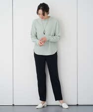 PZKEE27180 GEORGES RECH(ジョルジュ・レッシュ) ジャカードボトルネックジャージープルオーバー グリーン