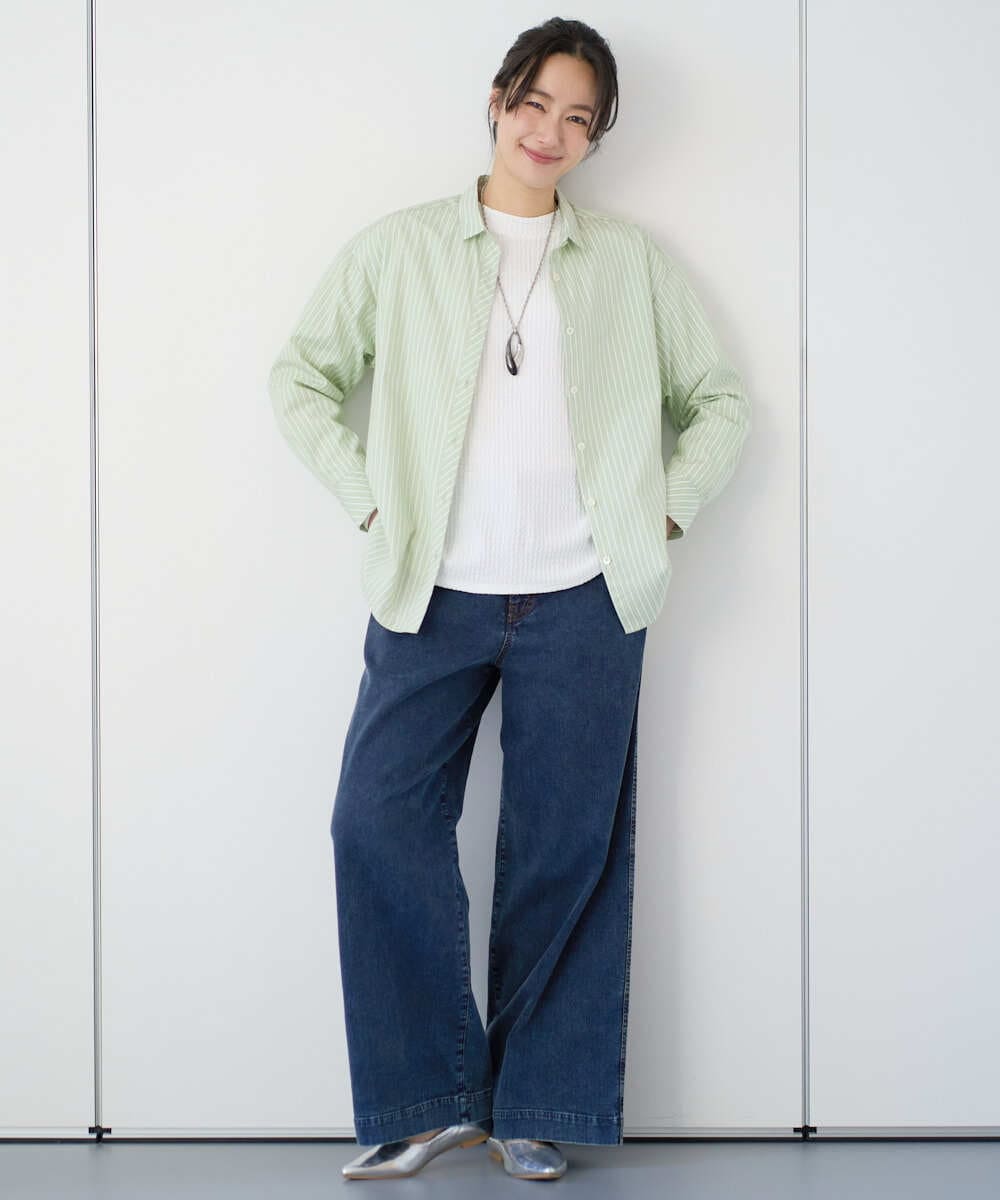 PZKEE27180 GEORGES RECH(ジョルジュ・レッシュ) ジャカードボトルネックジャージープルオーバー グリーン