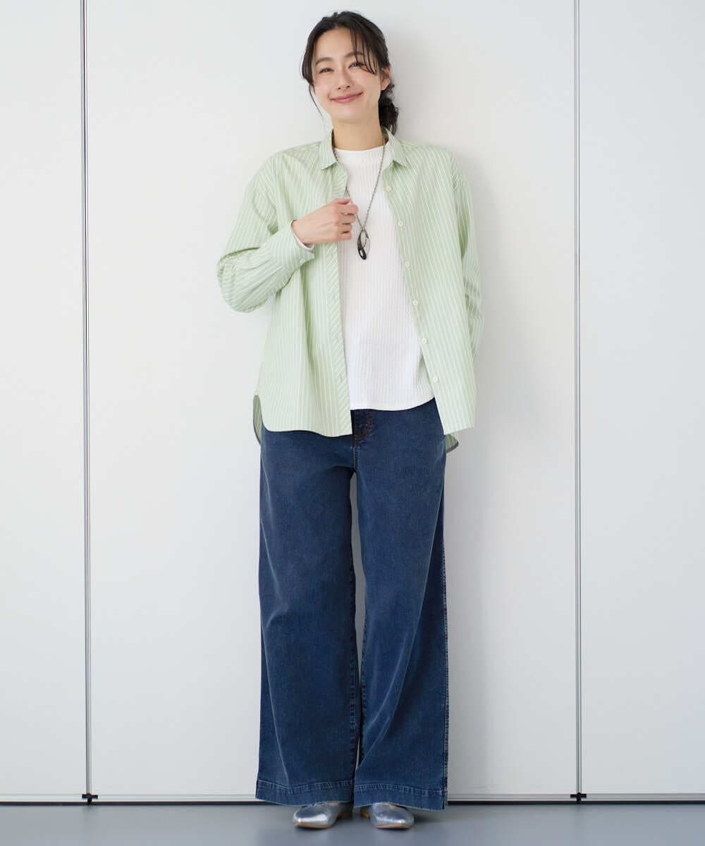 PZKEE27180 GEORGES RECH(ジョルジュ・レッシュ) ジャカードボトルネックジャージープルオーバー グリーン