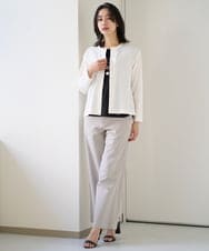 PZKEE46110 GEORGES RECH(ジョルジュ・レッシュ) ロゴ刺繍フレンチスリーブカットソー ブラック