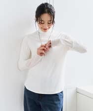 PZKEF13130 GEORGES RECH(ジョルジュ・レッシュ) チュールハイネックカットソー ホワイト