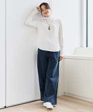 PZKEF13130 GEORGES RECH(ジョルジュ・レッシュ) チュールハイネックカットソー ブラック