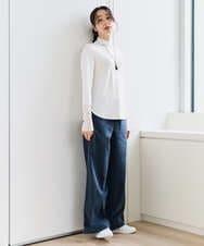 PZKEF13130 GEORGES RECH(ジョルジュ・レッシュ) チュールハイネックカットソー ブラック