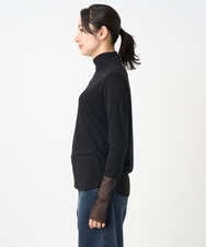 PZKEF13130 GEORGES RECH(ジョルジュ・レッシュ) チュールハイネックカットソー ブラック