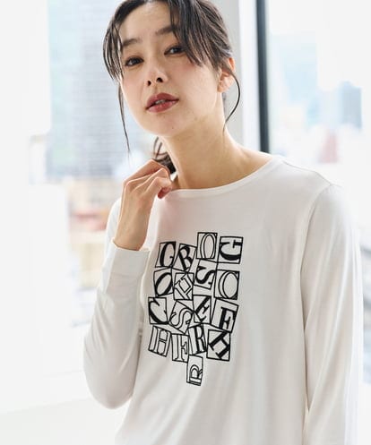 PZKEF14150 GEORGES RECH ベアテンロゴ刺繍カットソー