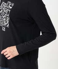 PZKEF14150 GEORGES RECH(ジョルジュ・レッシュ) ベアテンロゴ刺繍カットソー ブラック