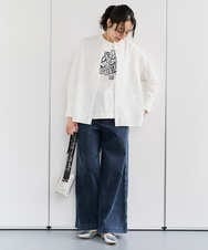 PZKEF14150 GEORGES RECH(ジョルジュ・レッシュ) ベアテンロゴ刺繍カットソー ブラック