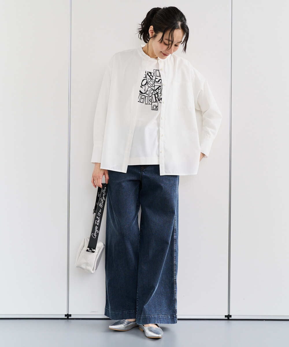 PZKEF14150 GEORGES RECH(ジョルジュ・レッシュ) ベアテンロゴ刺繍カットソー ブラック