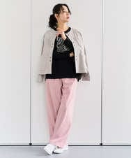 PZKEF14150 GEORGES RECH(ジョルジュ・レッシュ) ベアテンロゴ刺繍カットソー ブラック