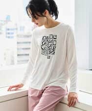 PZKEF14150 GEORGES RECH(ジョルジュ・レッシュ) ベアテンロゴ刺繍カットソー ブラック