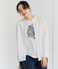 PZKEF14150 GEORGES RECH(ジョルジュ・レッシュ) ベアテンロゴ刺繍カットソー ブラック