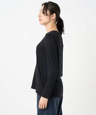 PZKEF14150 GEORGES RECH(ジョルジュ・レッシュ) ベアテンロゴ刺繍カットソー ブラック