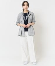 PZKGA17170 GEORGES RECH(ジョルジュ・レッシュ)  [日本製]ストレッチリブカットソー ネイビー
