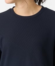 PZKGA17170 GEORGES RECH(ジョルジュ・レッシュ)  [日本製]ストレッチリブカットソー ネイビー