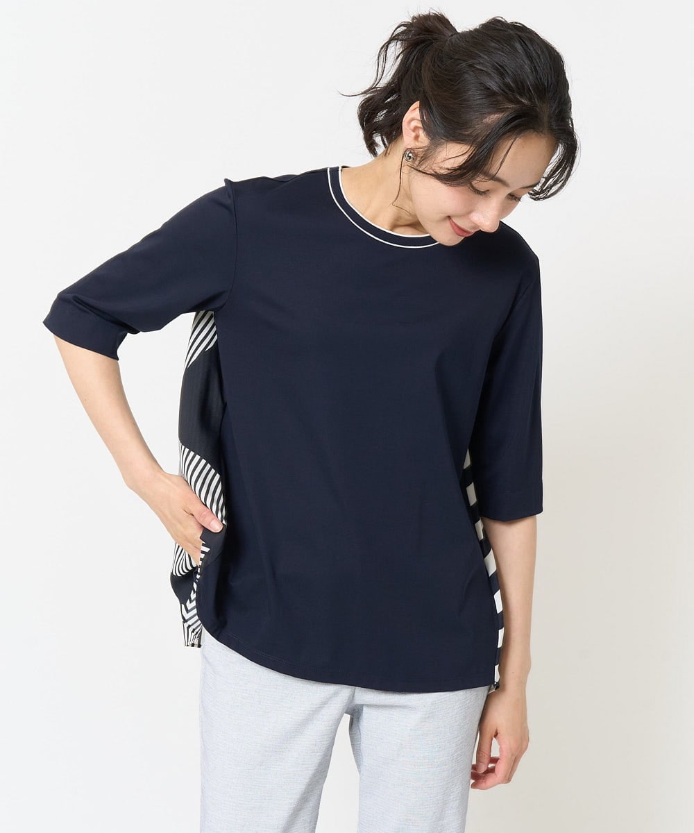 PZKGA18290 GEORGES RECH バックシャン幾何プリントカットソー