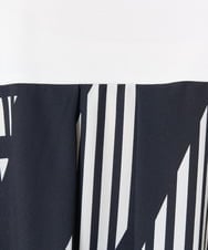 PZKGA18290 GEORGES RECH(ジョルジュ・レッシュ) バックシャン幾何プリントカットソー ネイビー