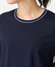PZKGA18290 GEORGES RECH(ジョルジュ・レッシュ) バックシャン幾何プリントカットソー ネイビー