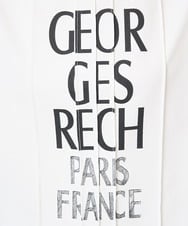 PZKGA37180 GEORGES RECH(ジョルジュ・レッシュ) ピンタックロゴカットソー ブラック