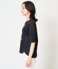 PZKGA37180 GEORGES RECH(ジョルジュ・レッシュ) ピンタックロゴカットソー ブラック
