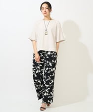 PZKGA41240 GEORGES RECH(ジョルジュ・レッシュ)  [日本製/接触冷感]シアーコンビジャージープルオーバー アイボリー