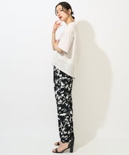 PZKGA41240 GEORGES RECH(ジョルジュ・レッシュ)  [日本製/接触冷感]シアーコンビジャージープルオーバー アイボリー