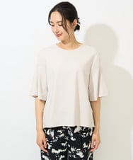 PZKGA41240 GEORGES RECH(ジョルジュ・レッシュ)  [日本製/接触冷感]シアーコンビジャージープルオーバー アイボリー