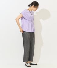 PZKGA48160 GEORGES RECH(ジョルジュ・レッシュ) [接触冷感]ウエストタックカットソー ラベンダー