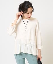 PZKGB48230 GEORGES RECH(ジョルジュ・レッシュ) シャーリングタフタダンボールコンビプルオーバー イエロー