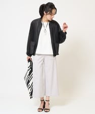 PZKGC81110 GEORGES RECH(ジョルジュ・レッシュ)  [日本製/多機能素材]カットジョーゼットタンクトップ アイボリー