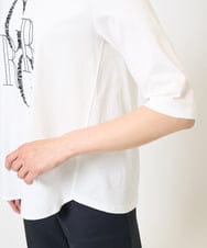 PZKGC82180 GEORGES RECH(ジョルジュ・レッシュ) ドライコットンビーズ刺繍ロゴカットソー ホワイト