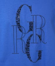 PZKGC82180 GEORGES RECH(ジョルジュ・レッシュ) ドライコットンビーズ刺繍ロゴカットソー ホワイト
